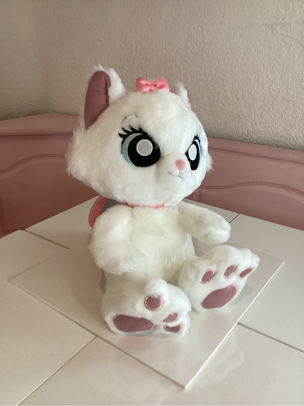 NWT Disney Parks Marie The Aristocats Big Feet  Cat Plush Stuffed Animal  12”